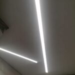 Выполнили работу по монтажу потолка и освещению из световых линий в ванной комнате ЖК Москвичка Выполнили работу по монтажу потолка и освещению из световых линий в ванной комнате ЖК Москвичка